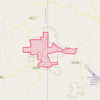 Map of Bogue Chitto