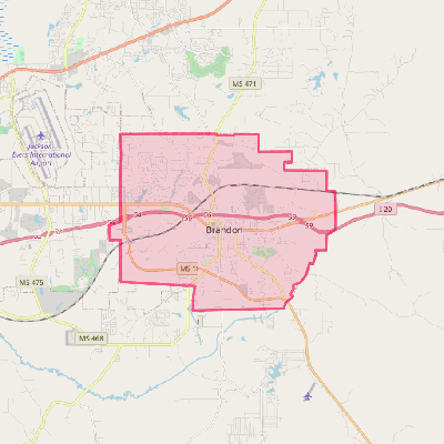 Map of Brandon