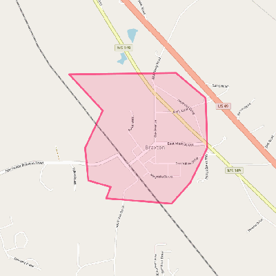 Map of Braxton