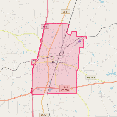 Map of Brookhaven