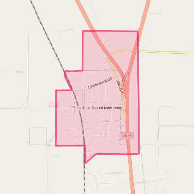 Map of Brooksville