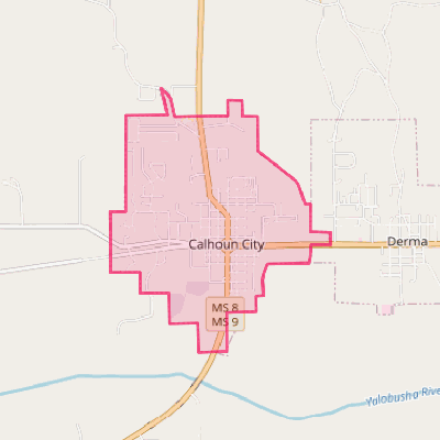 Map of Calhoun City