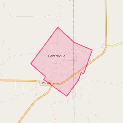 Map of Centreville