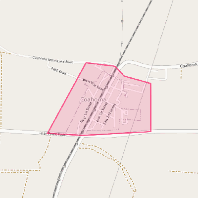 Map of Coahoma