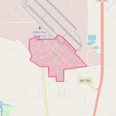 Map of Columbus AFB