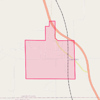 Map of Crawford