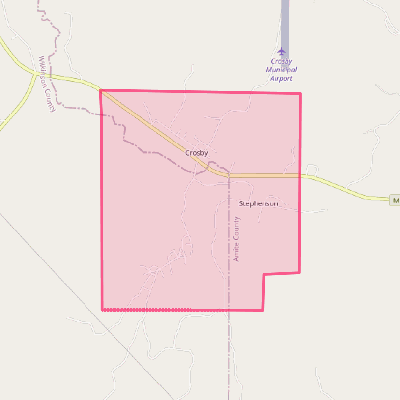 Map of Crosby