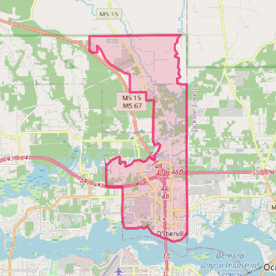 Map of D'Iberville