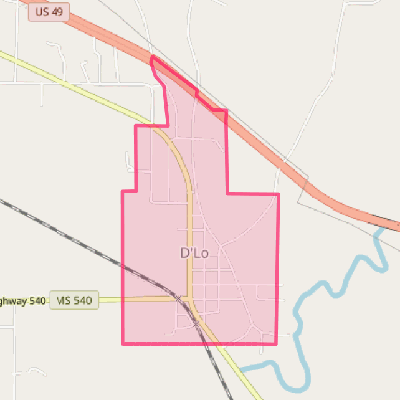 Map of D'Lo