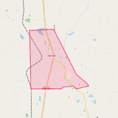 Map of Decatur