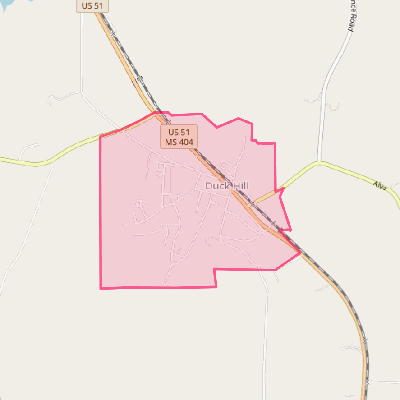 Map of Duck Hill