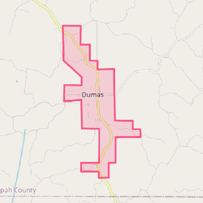 Map of Dumas