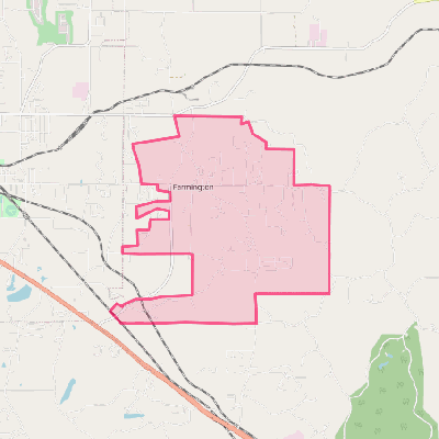 Map of Farmington