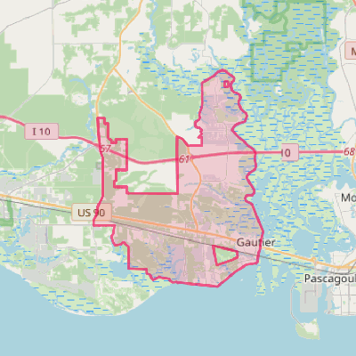 Map of Gautier