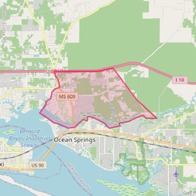 Map of Gulf Hills