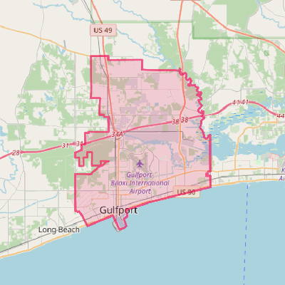 Map of Gulfport