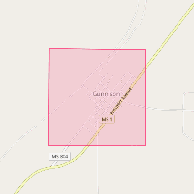 Map of Gunnison