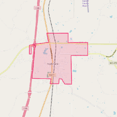 Map of Hazlehurst