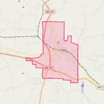 Map of Iuka