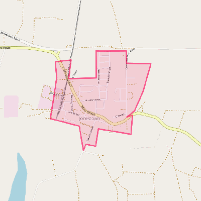 Map of Jonestown