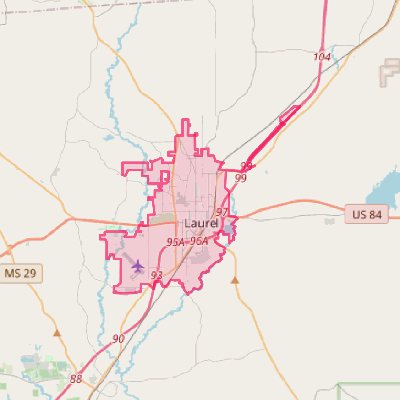 Map of Laurel