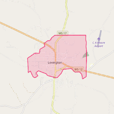 Map of Lexington