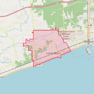 Map of Long Beach