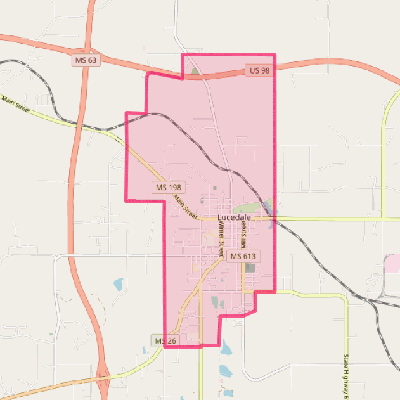 Map of Lucedale