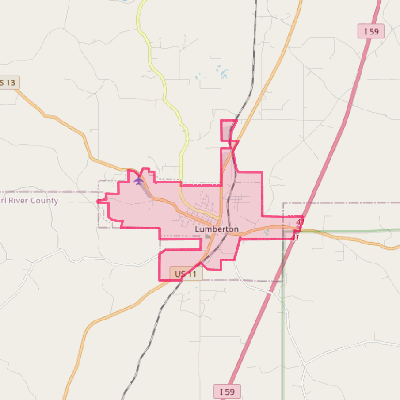 Map of Lumberton