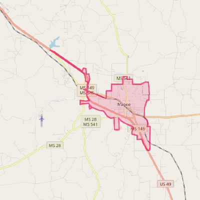 Map of Magee