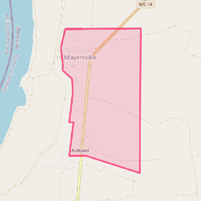 Map of Mayersville