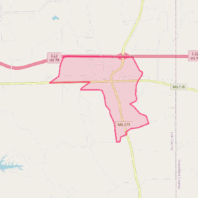 Map of Mooreville