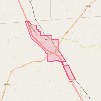 Map of Mount Olive