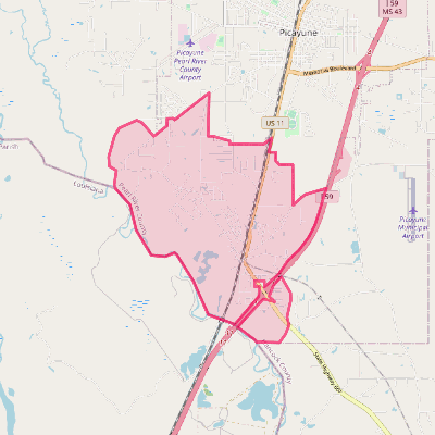 Map of Nicholson