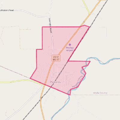 Map of Pickens