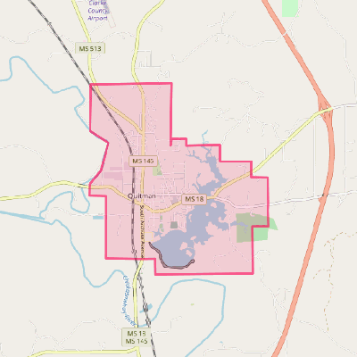 Map of Quitman