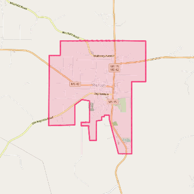 Map of Richton