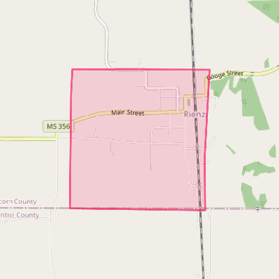 Map of Rienzi