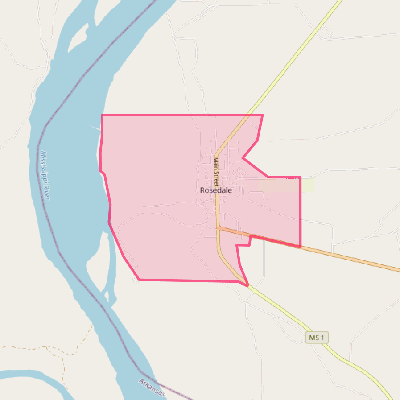 Map of Rosedale