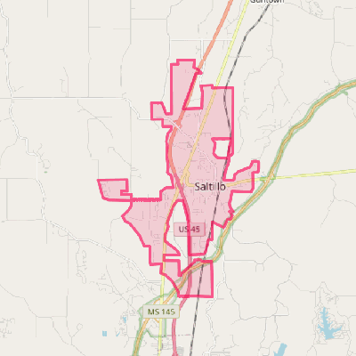 Map of Saltillo