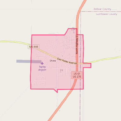 Map of Shaw