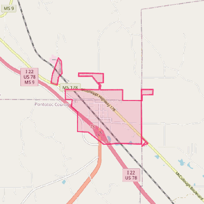 Map of Sherman