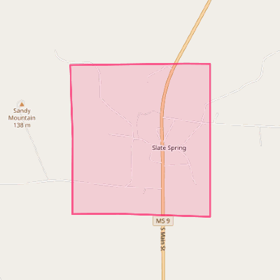 Map of Slate Springs