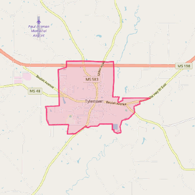 Map of Tylertown