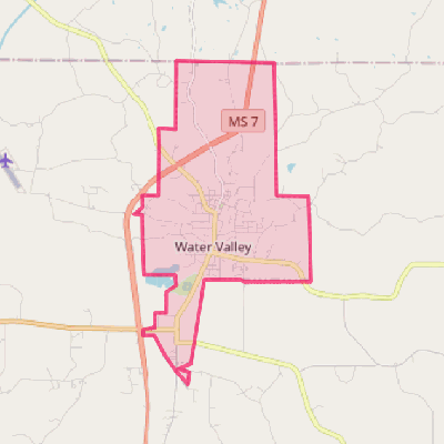 Map of Water Valley