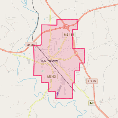 Map of Waynesboro