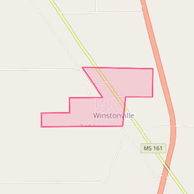 Map of Winstonville