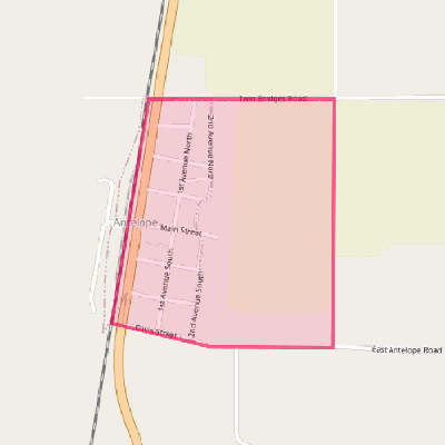 Map of Antelope