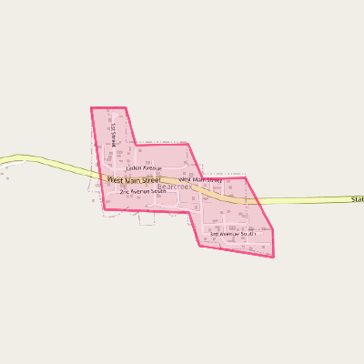 Map of Bearcreek