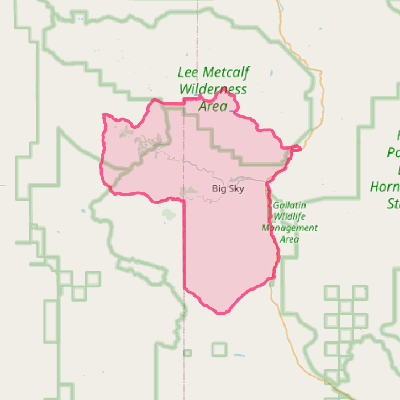 Map of Big Sky